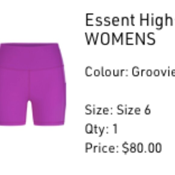 Arc'teryx "Essent" high-rise shorts (size 6) - Picture 2 of 5